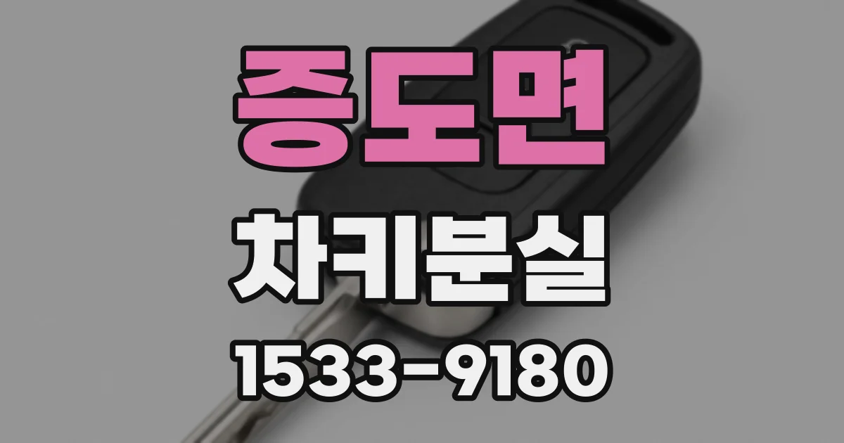 증도면 차키분실