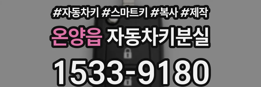 온양읍 자동차키분실