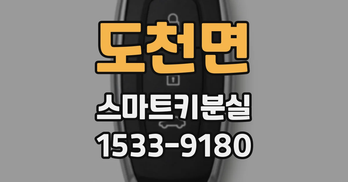도천면 스마트키분실