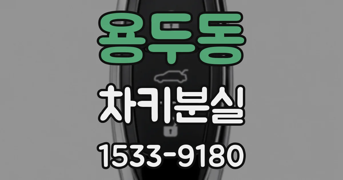 용두동 차키분실