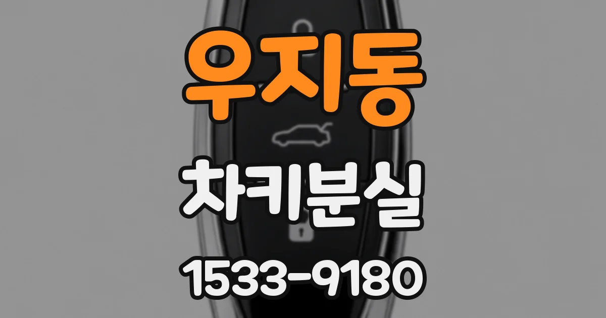 우지동 차키분실