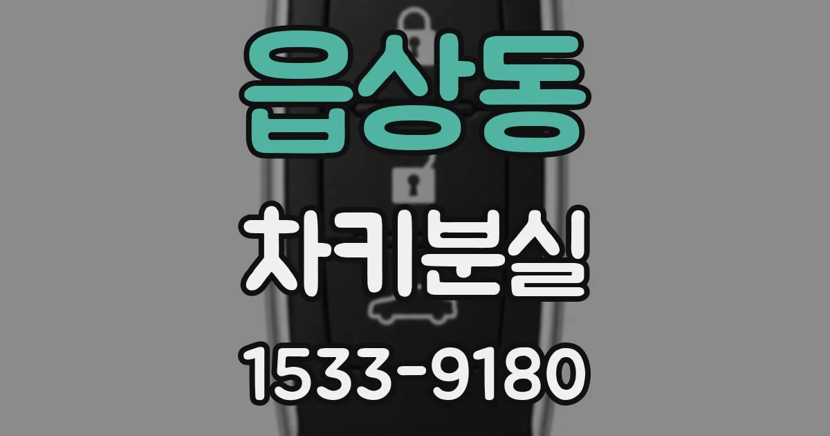 읍상동 차키분실