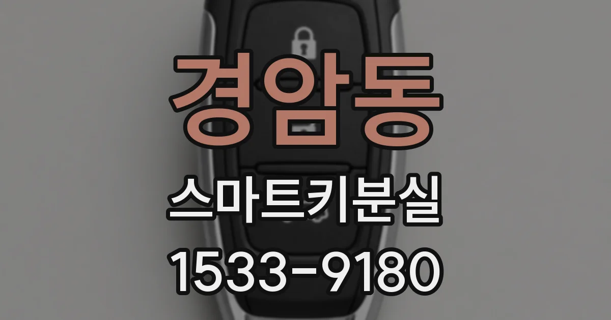 경암동 스마트키분실