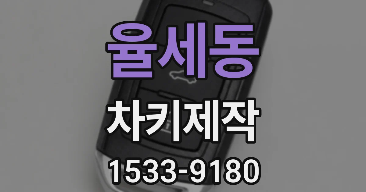 율세동 차키제작