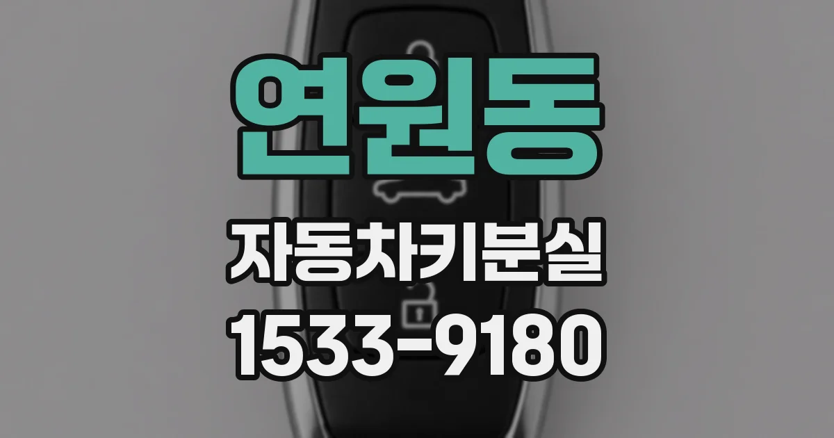 연원동 자동차키분실