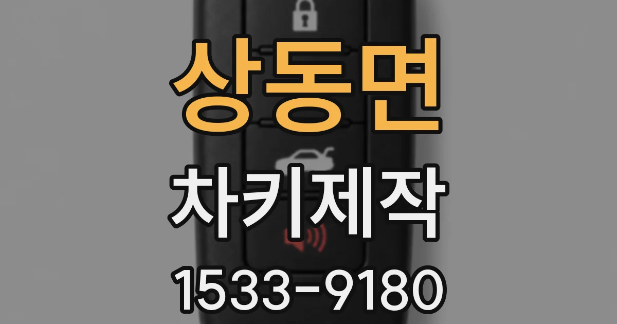 상동면 차키제작