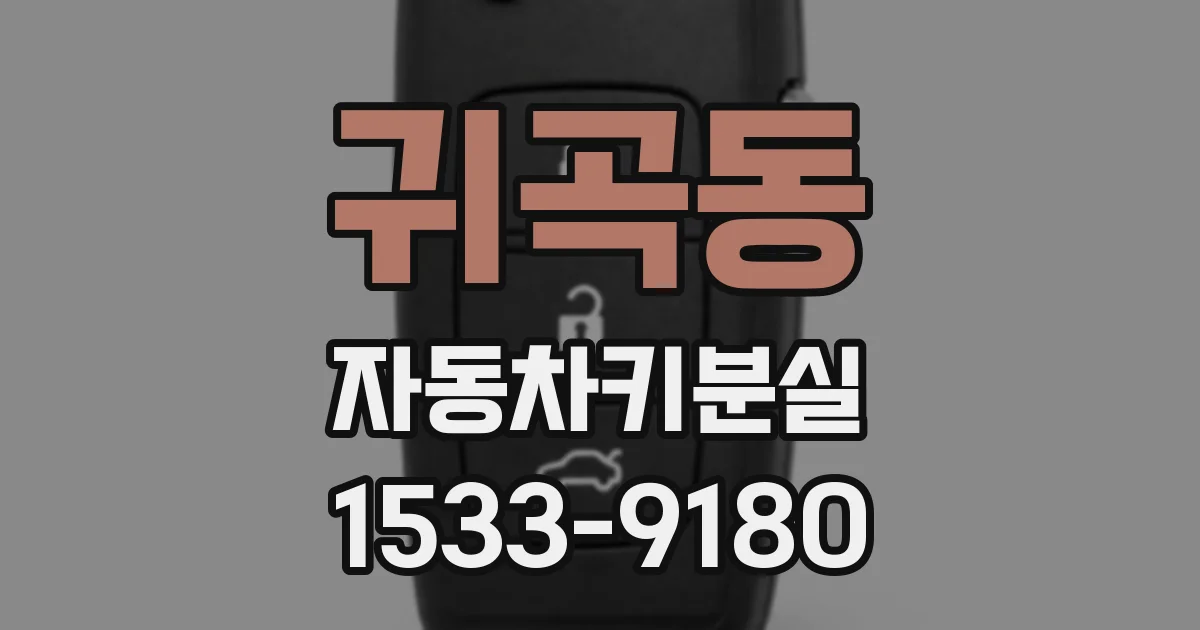 귀곡동 자동차키분실