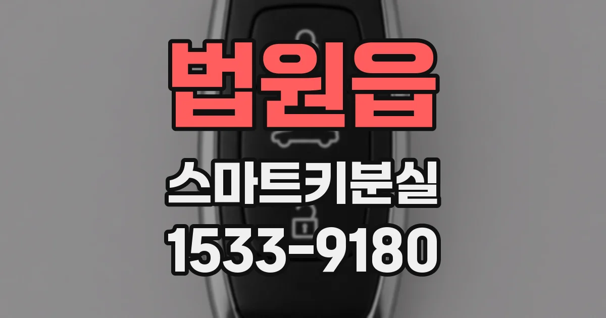 법원읍 스마트키분실