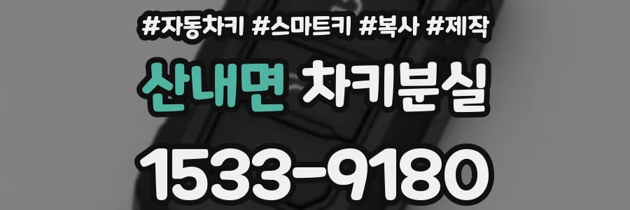 산내면 차키분실