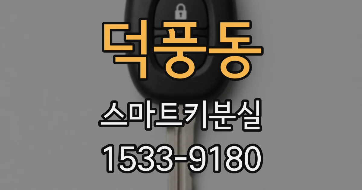 덕풍동 스마트키분실