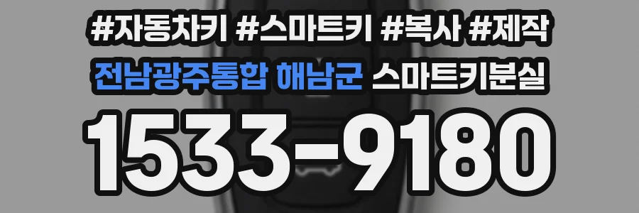 전남광주통합 해남군 스마트키분실