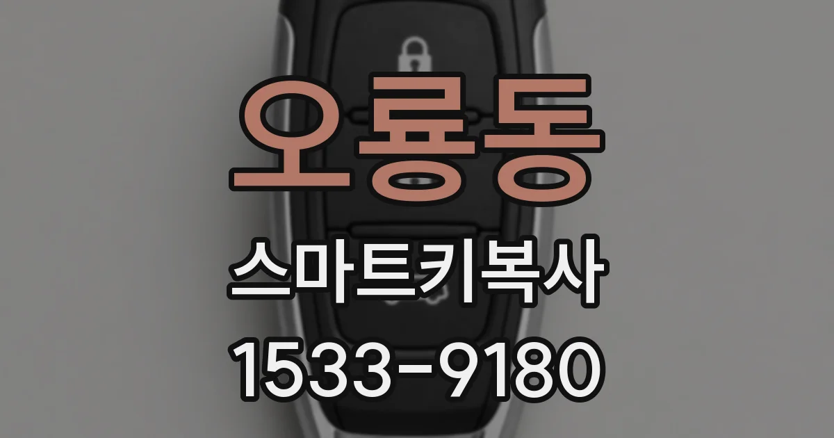 오룡동 스마트키복사