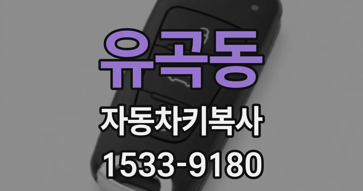 유곡동 자동차키복사