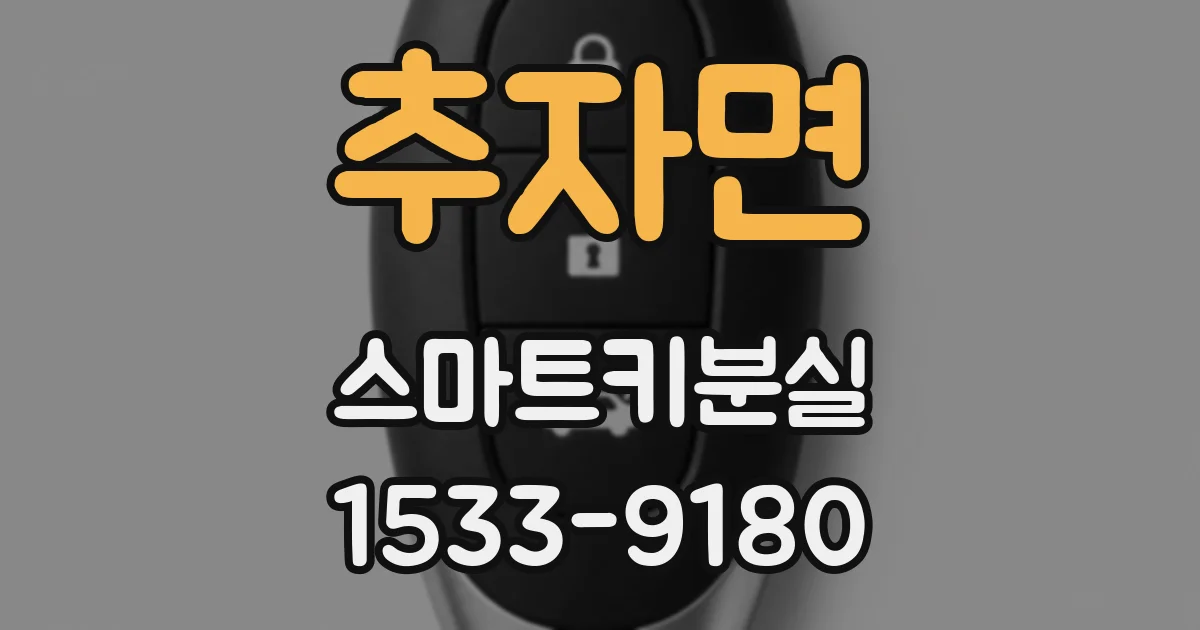 추자면 스마트키분실