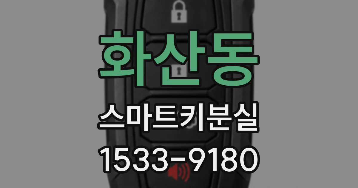 화산동 스마트키분실