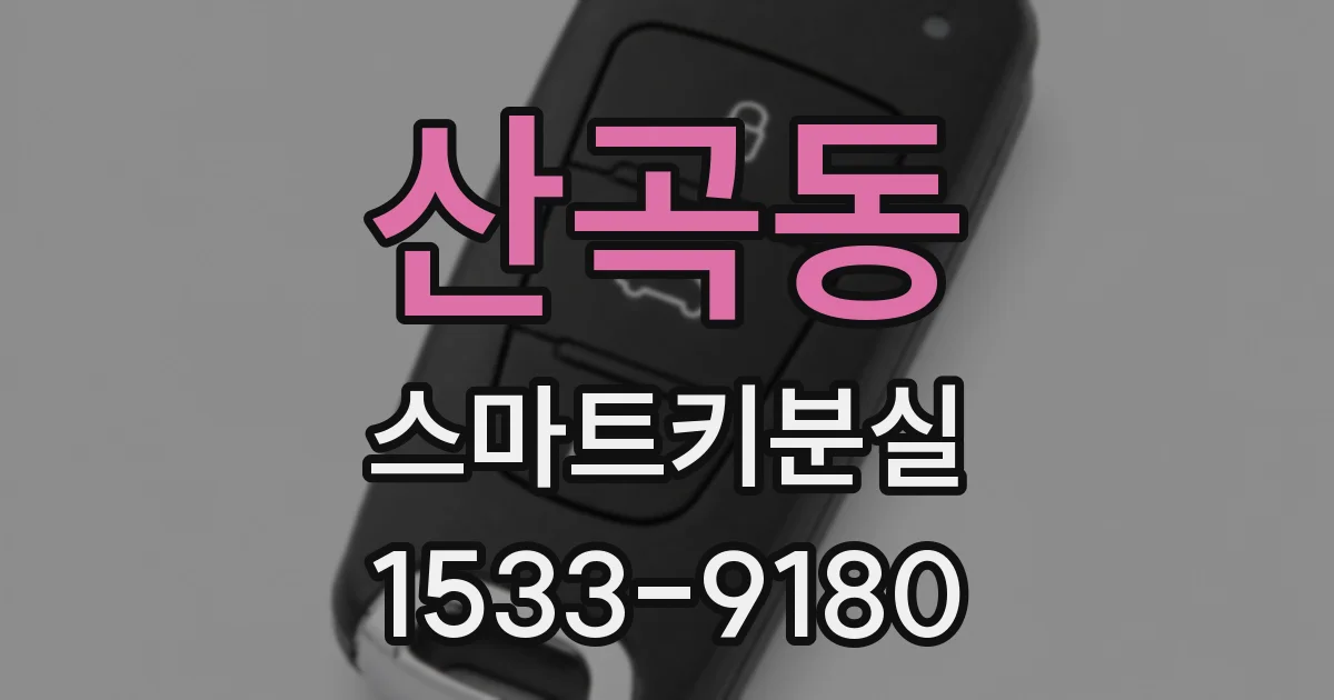 산곡동 스마트키분실