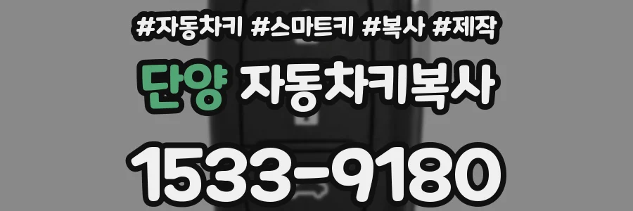 단양 자동차키복사