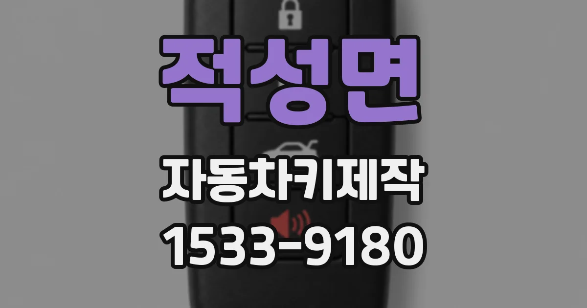적성면 자동차키제작