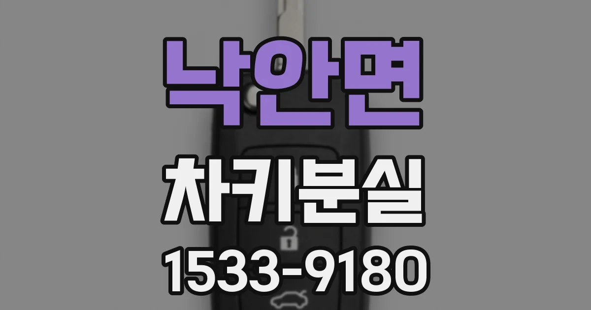 낙안면 차키분실