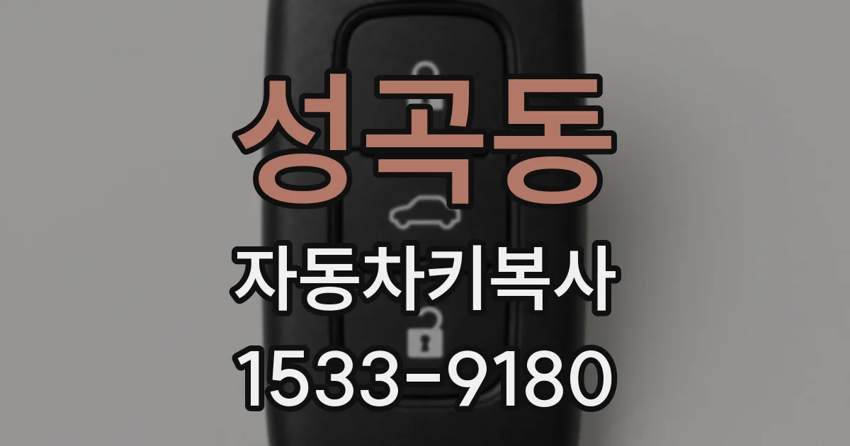 성곡동 자동차키복사