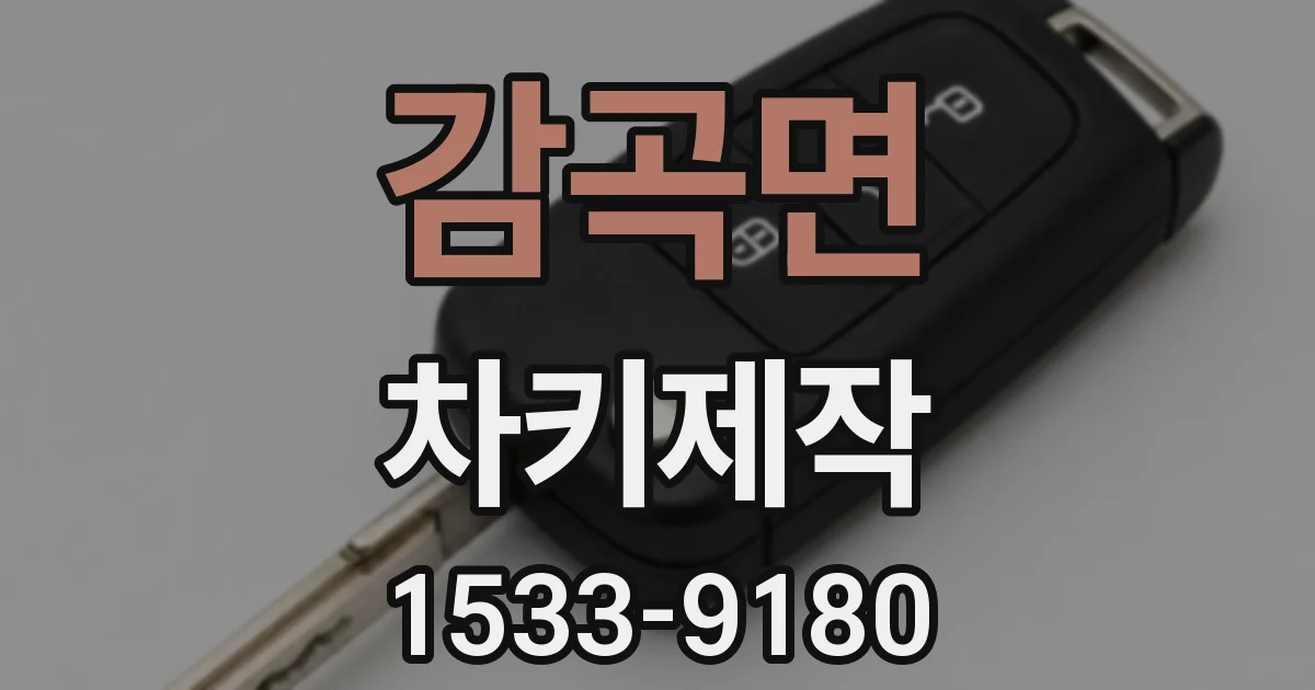 감곡면 차키제작