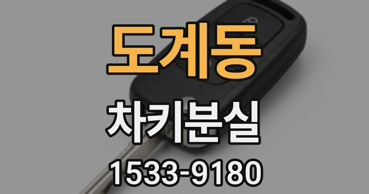 도계동 차키분실