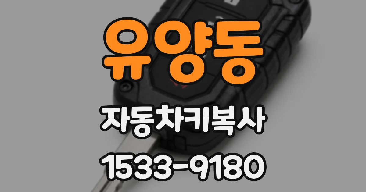 유양동 자동차키복사