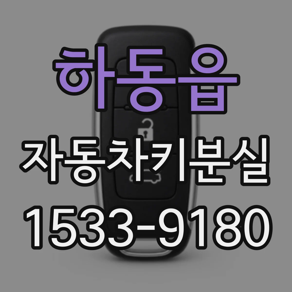 하동읍 자동차키분실
