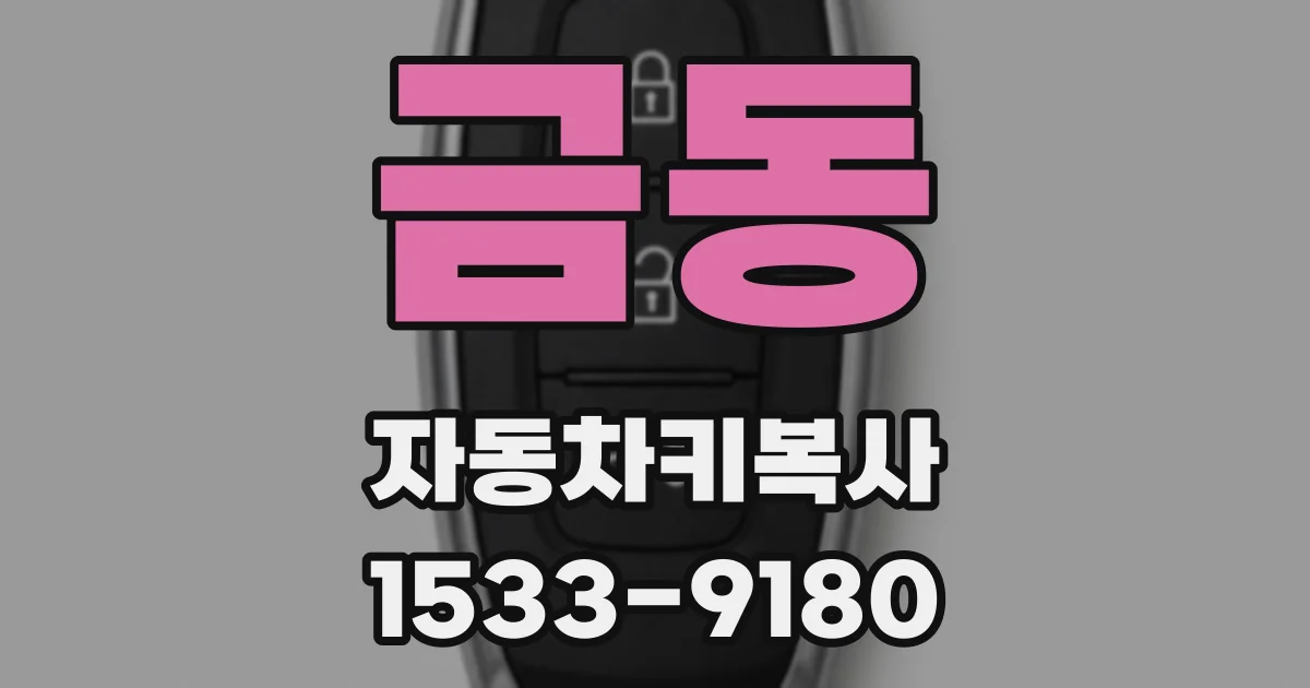 금동 자동차키복사