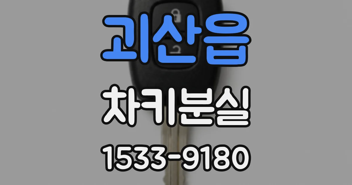 괴산읍 차키분실
