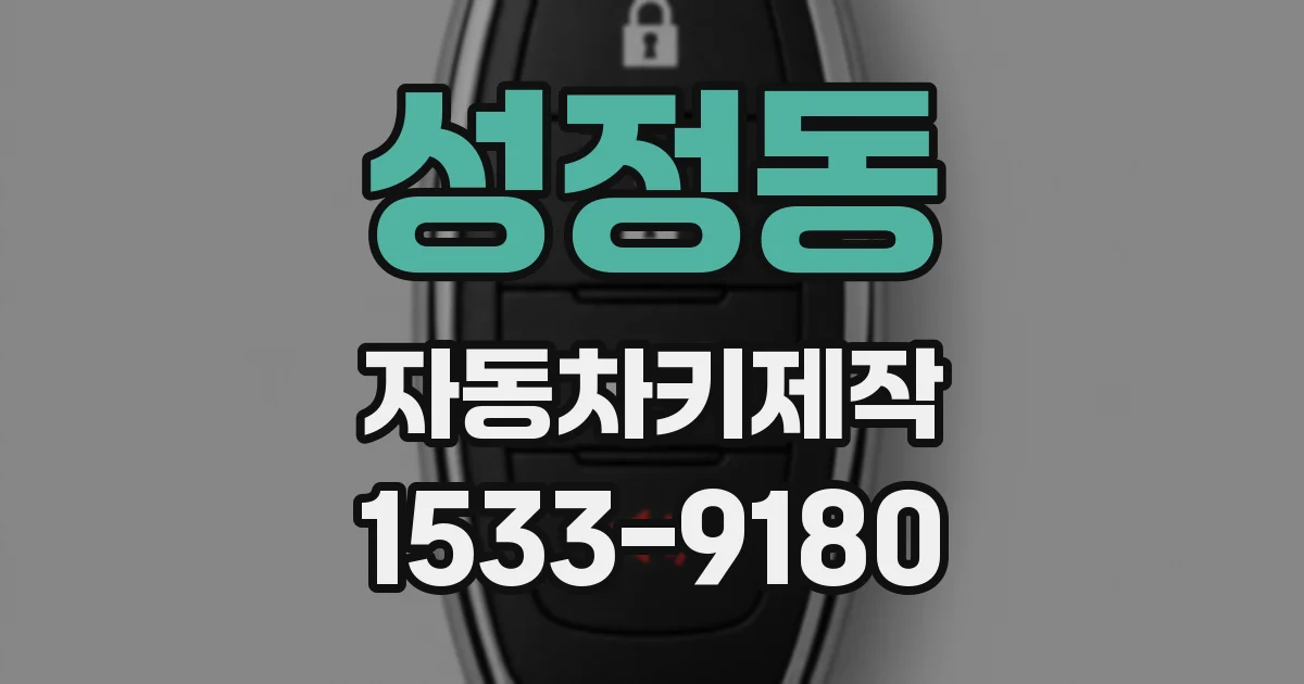 성정동 자동차키제작