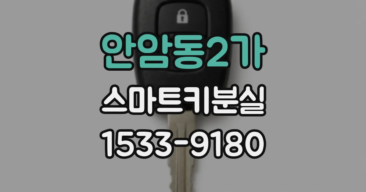 안암동2가 스마트키분실