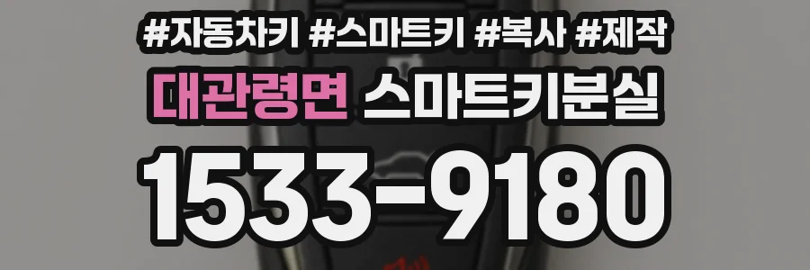 대관령면 스마트키분실