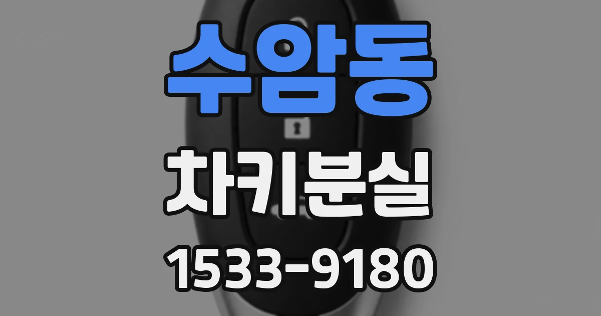 수암동 차키분실