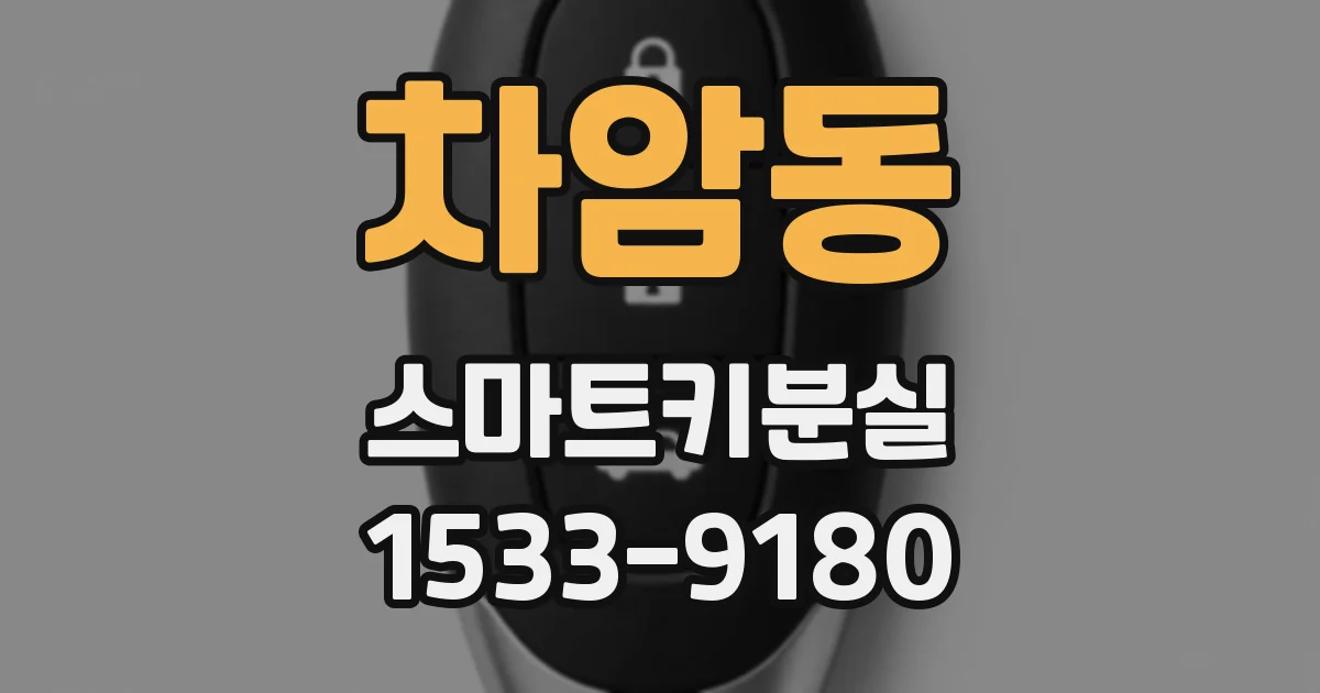 차암동 스마트키분실