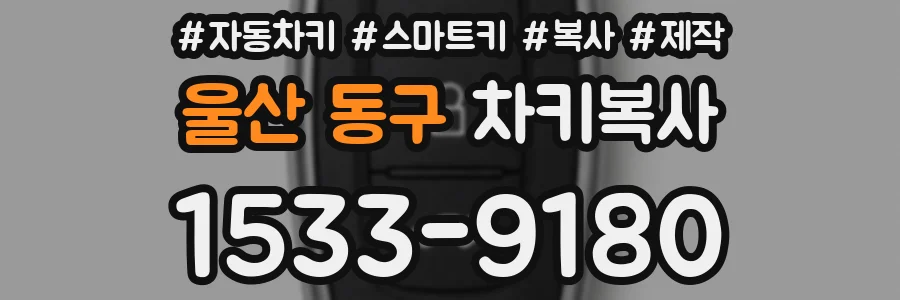 울산 동구 차키복사