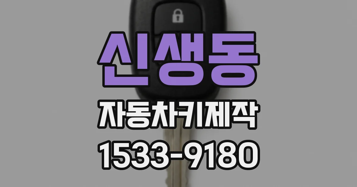 신생동 자동차키제작