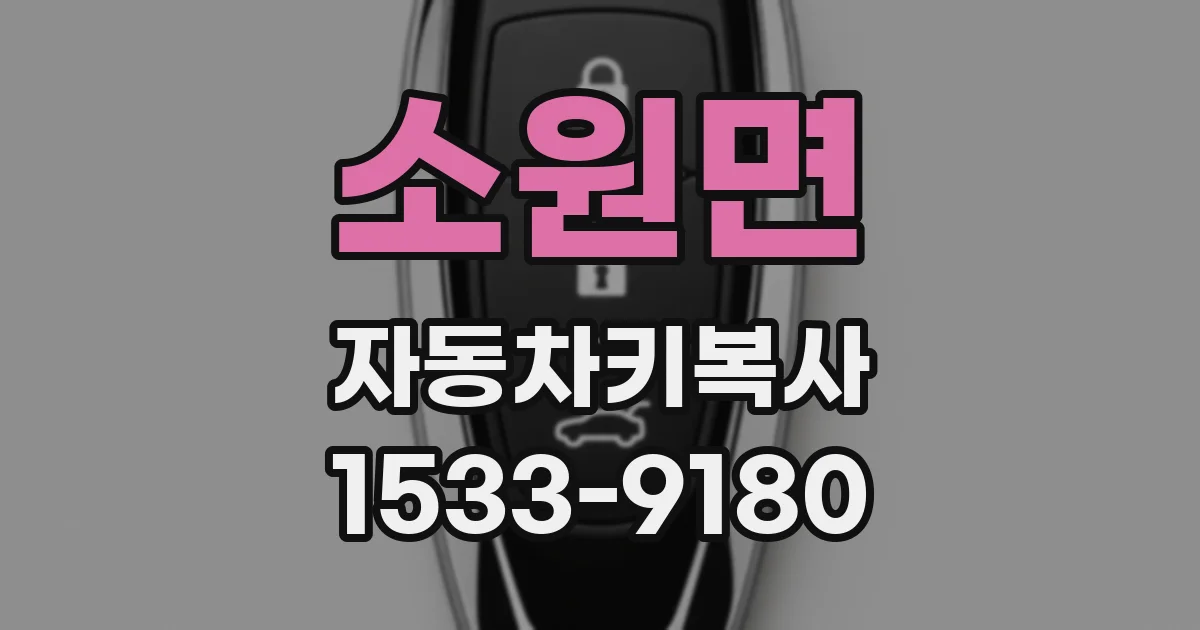 소원면 자동차키복사