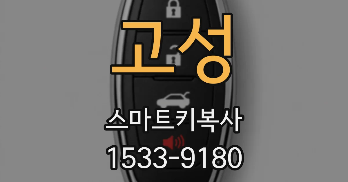 고성 스마트키복사
