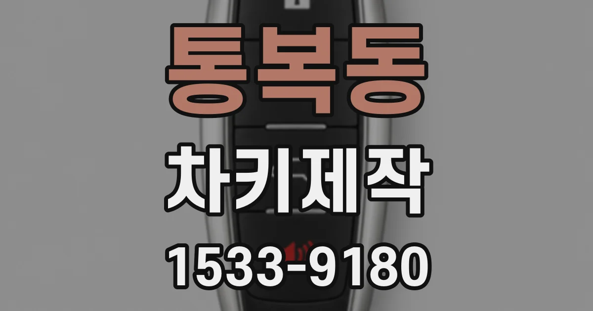 통복동 차키제작