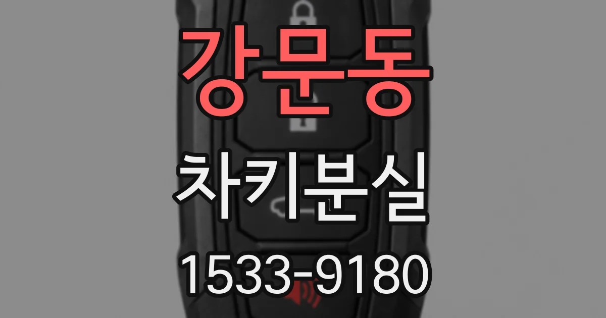 강문동 차키분실
