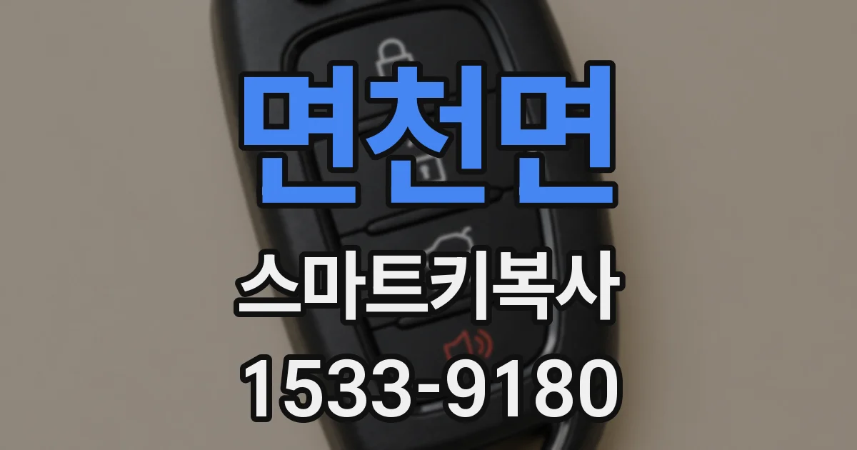 면천면 스마트키복사