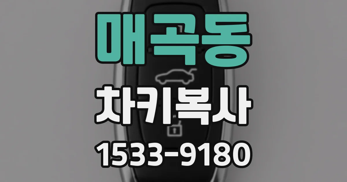 매곡동 차키복사