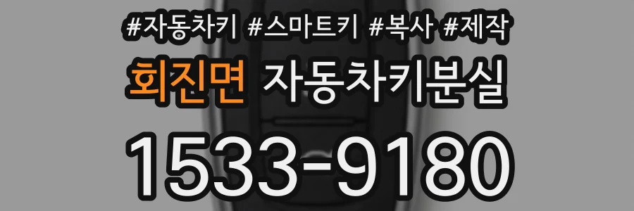 회진면 자동차키분실