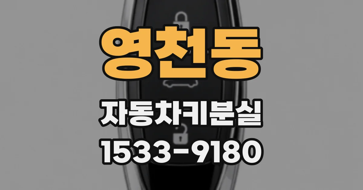 영천동 자동차키분실