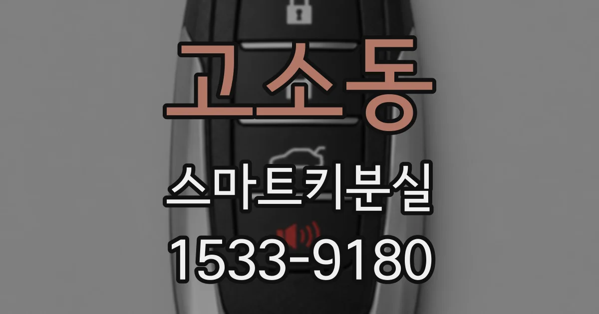 고소동 스마트키분실