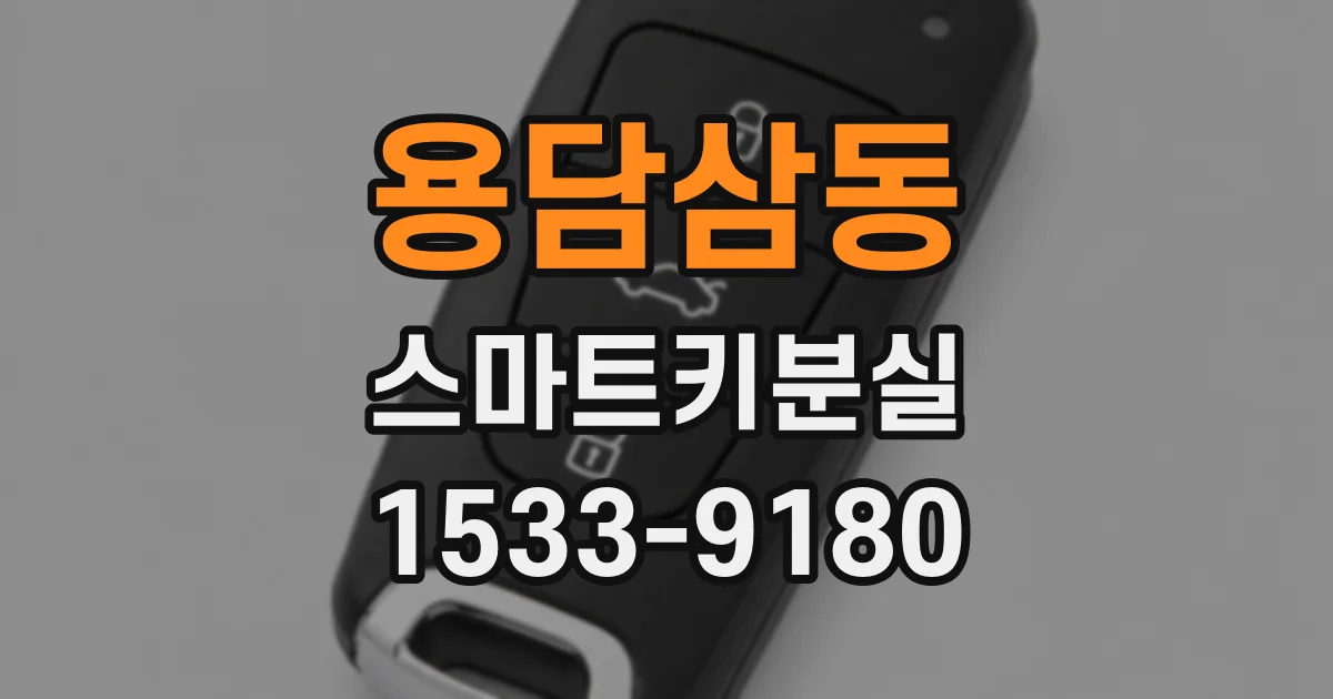 용담삼동 스마트키분실