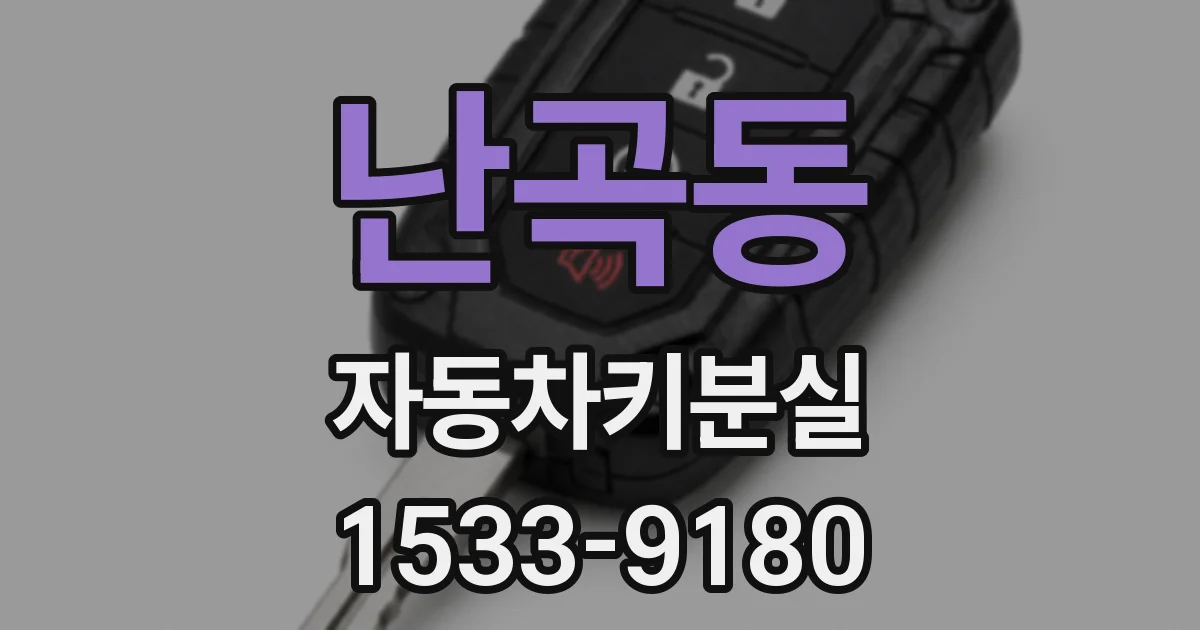 난곡동 자동차키분실