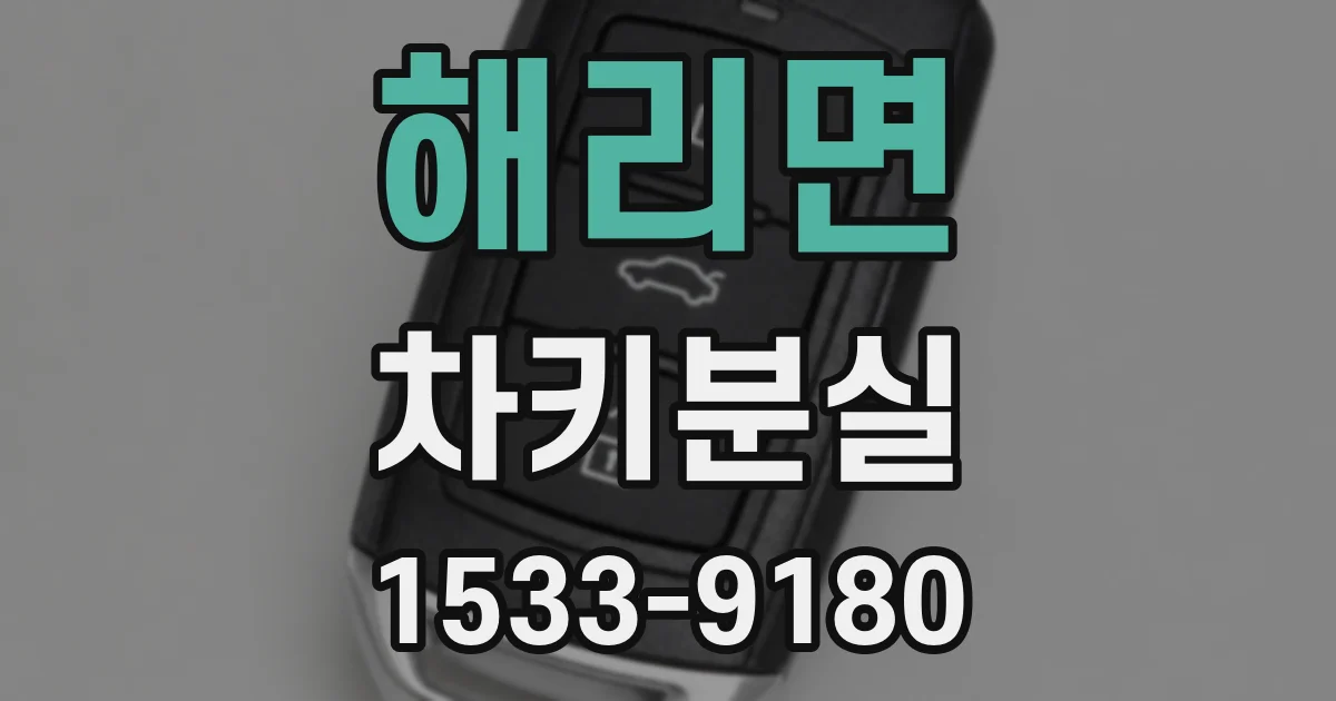 해리면 차키분실