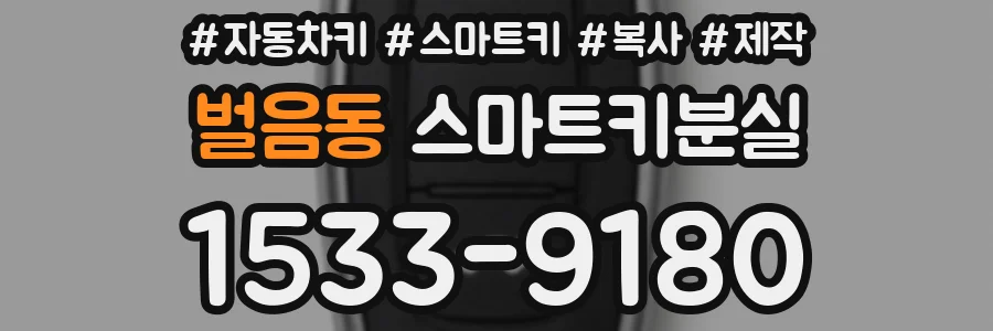 벌음동 스마트키분실